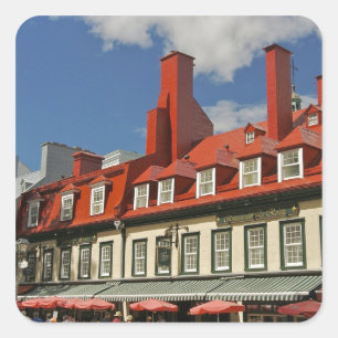 North America, Canada, Quebec, Old Quebec City. 3 Square Sticker