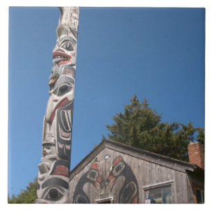 North America, Canada, Queen Charlotte Islands, 3 Ceramic Tile