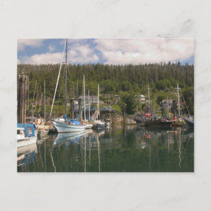 North America, Canada, Queen Charlotte Islands, 4 Postcard
