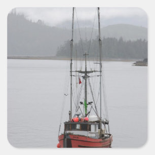 North America, Canada, Queen Charlotte Islands, Square Sticker
