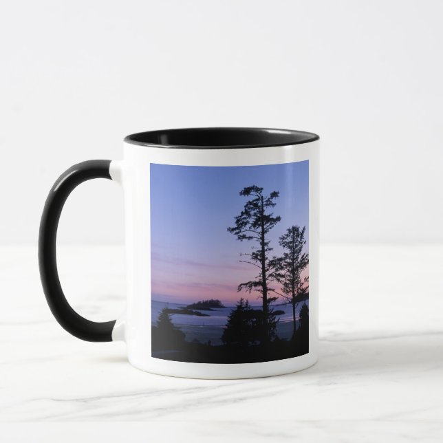North America, Canada, Vancouver Island, trees Mug (Left)