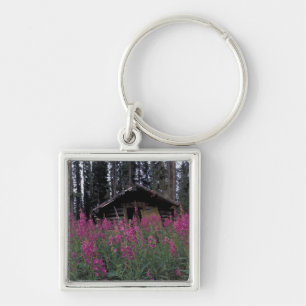 North America, Canada, Yukon. Abandoned trappers Key Ring