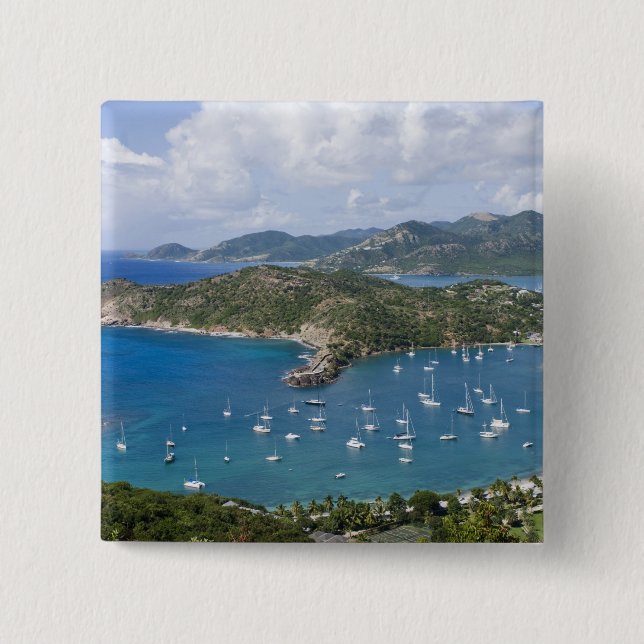 North America, Caribbean, Antigua. English 15 Cm Square Badge (Front)