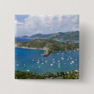 North America, Caribbean, Antigua. English 15 Cm Square Badge