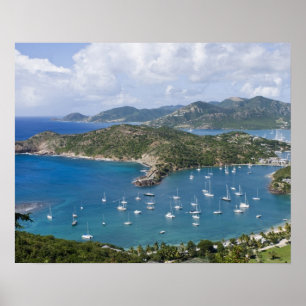 North America, Caribbean, Antigua. English Poster