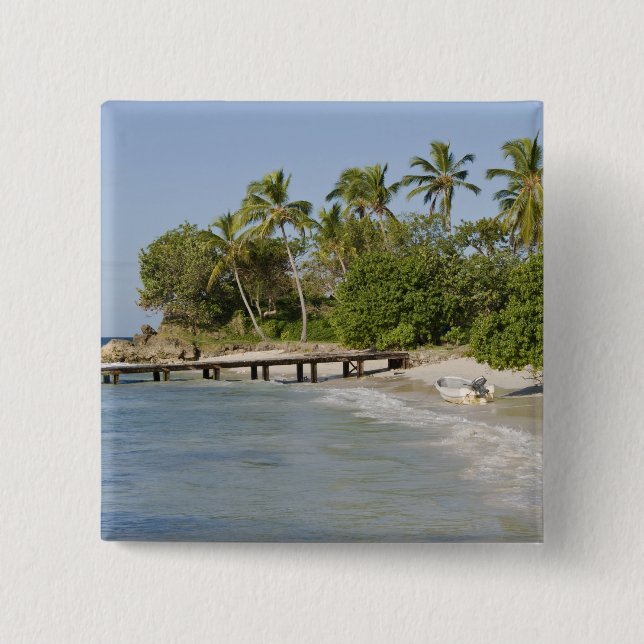 North America, Caribbean, Dominican Republic. 15 Cm Square Badge (Front)