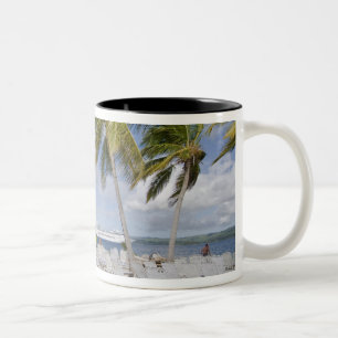 North America, Caribbean, Dominican Republic. 2 Two-Tone Coffee Mug