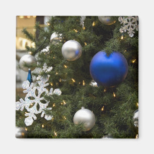 North America. Christmas decorations on tree. Magnet