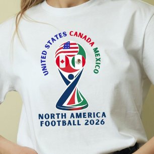 North America Football 2026 USA Canada Mexico Tri-Blend Shirt