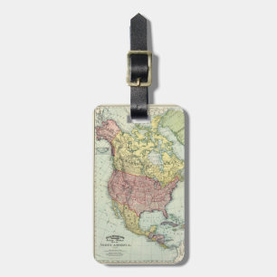 North America. Luggage Tag