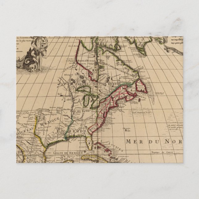 North America map 2 Postcard (Front)