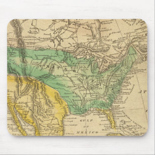 North America Map by Worcester Mouse Pad