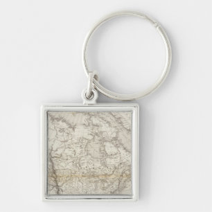 North America Map Key Ring