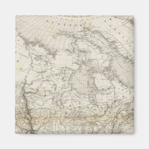 North America Map Magnet