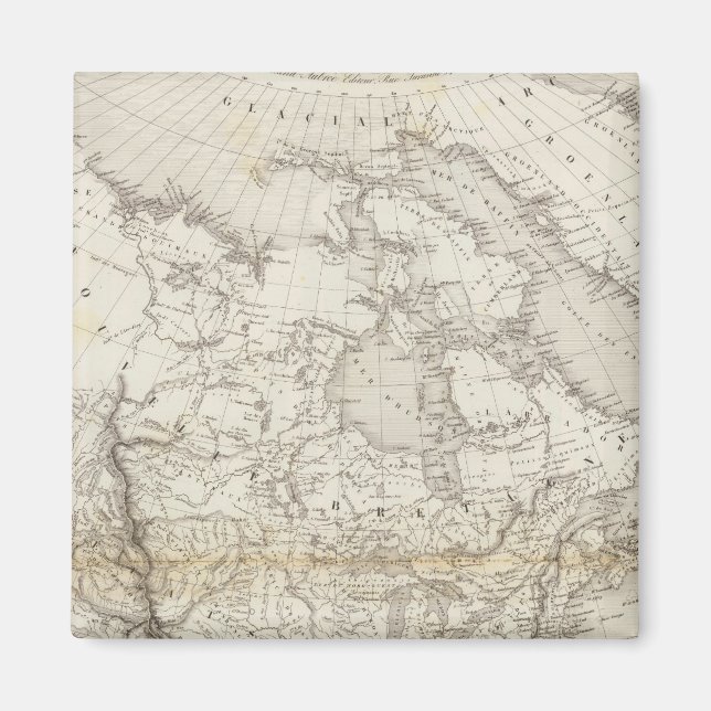 North America Map Magnet (Front)