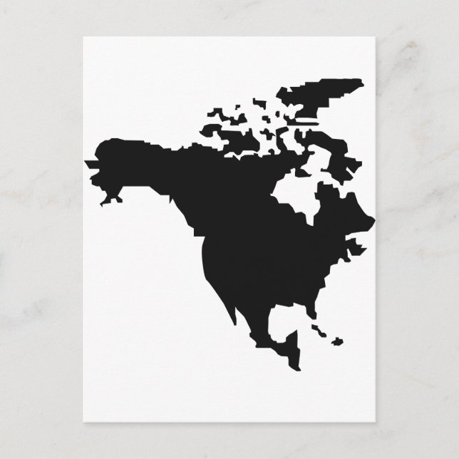 north america map postcard (Front)