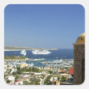 North America, Mexico, State of Baja California 2 Square Sticker