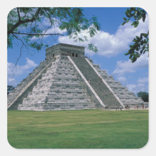 North America, Mexico, Yucatan Peninsula, 2 Square Sticker
