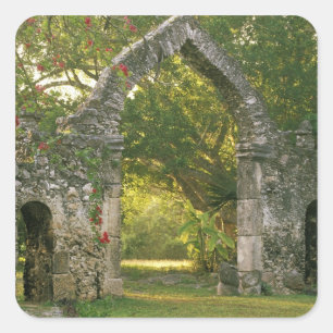 North America, Mexico, Yucatan Peninsula, Square Sticker