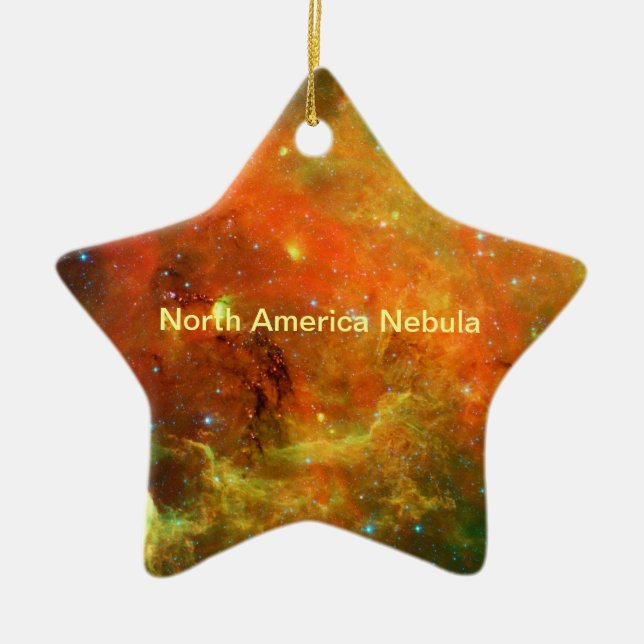 North America Nebula Ceramic Ornament (Front)