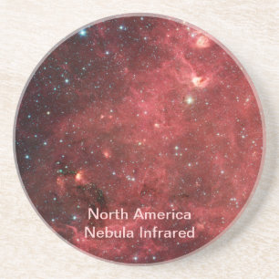 North America Nebula Infrared Coaster