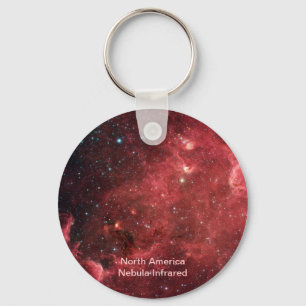 North America Nebula Infrared Key Ring