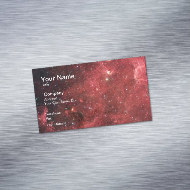 North America Nebula Infrared Magnetic Business Card (In Situ)