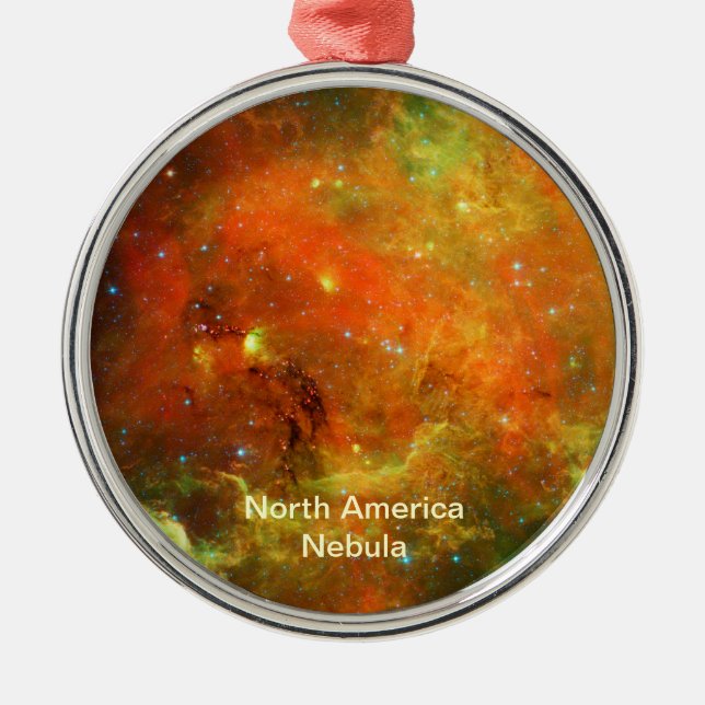 North America Nebula Metal Tree Decoration (Front)