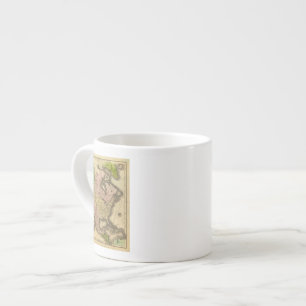 North America Olney Map Espresso Cup