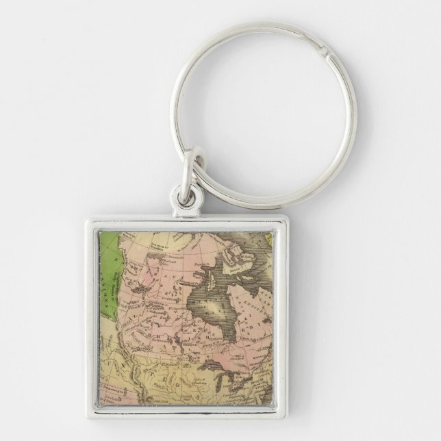 North America Olney Map Key Ring (Front)