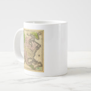 North America Olney Map Large Coffee Mug