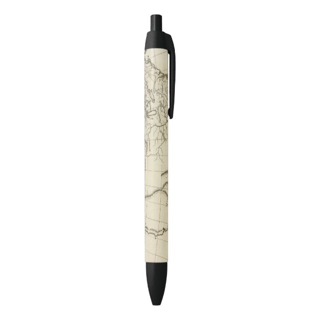 North America outline map Black Ink Pen (Bottom (Vertical))