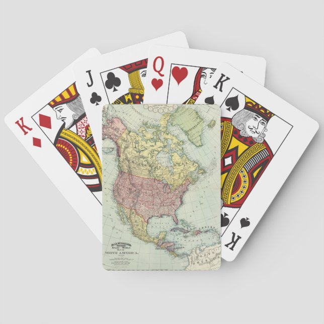 North America. Playing Cards (Back)