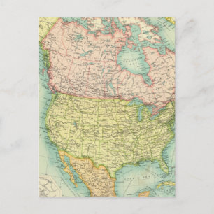 North America political Postcard
