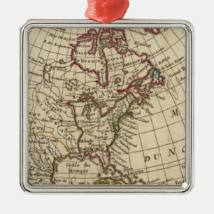 North America School Metal Tree Decoration