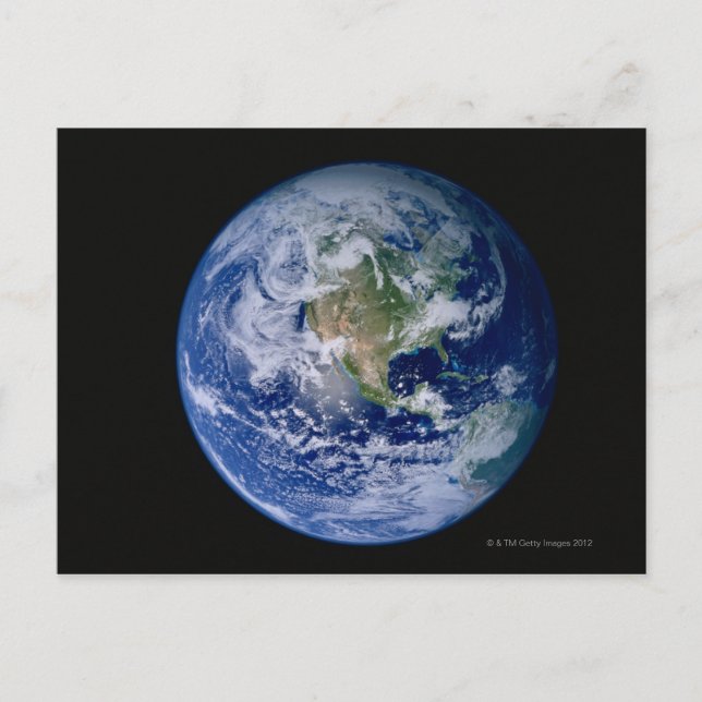 North America Seen from Space Postcard (Front)
