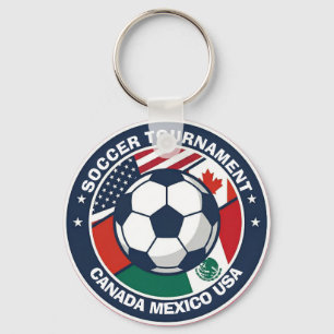 North America Soccer Tournament Key Ring