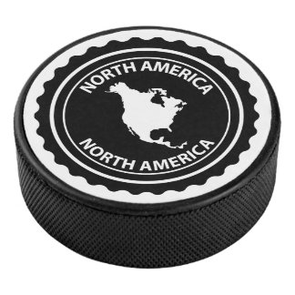North America stamp Hockey Puck