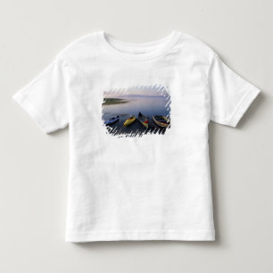 North America, US, ME, Boats on the shore of Toddler T-Shirt