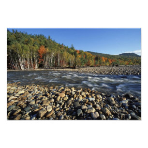 North America, US, NH, A cobble beach on the Photo Print