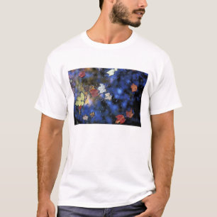 North America, US, NH, Leaves in a pond next T-Shirt