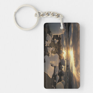 North America, USA, Alaska, Ice Bay, Icescape, Key Ring