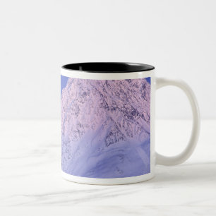 North America, USA, Alaska, Knik River, Two-Tone Coffee Mug