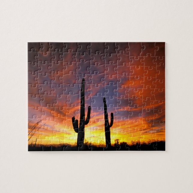 North America, USA, Arizona, Sonoran Desert. Jigsaw Puzzle (Horizontal)