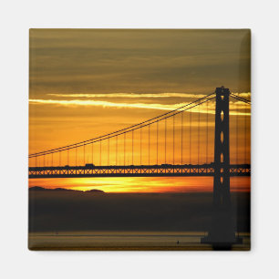 North America, USA, California, San Francisco. 3 Magnet