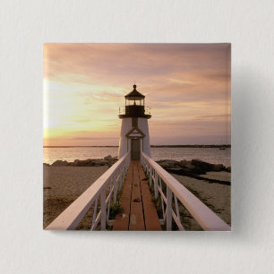North America, USA, Massachusetts, Nantucket 4 15 Cm Square Badge