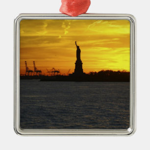 North America, USA, New York, New York City. 3 Metal Ornament