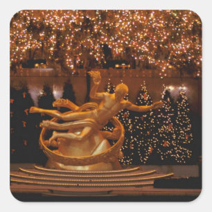 North America, USA, New York, New York City. 6 Square Sticker
