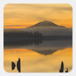 North America, USA, WA, Olympic National Park. Square Sticker