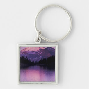 North America, USA, Washington, Mount Baker Key Ring